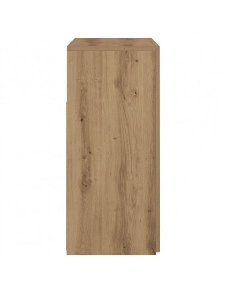 Credenza con Luci LED Artigianale 80x35x75 cm in Truciolato