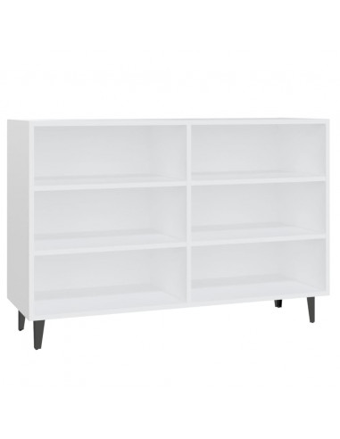 Credenza Bianca 103,5x35x70 cm in Legno Multistrato