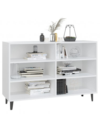 Credenza Bianca 103,5x35x70 cm in Legno Multistrato