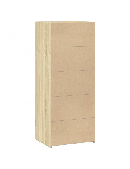 Credenza Rovere Sonoma 50x41x124 cm in Legno Multistrato