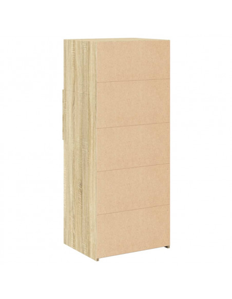 Credenza Rovere Sonoma 50x42,5x124 cm in Legno Multistrato