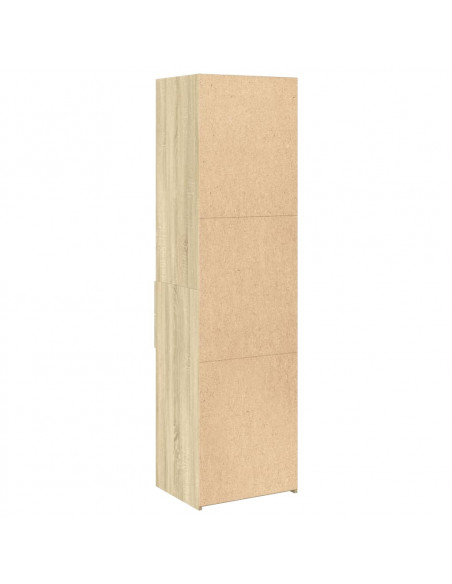 Credenza Rovere Sonoma 50x42,5x185 cm in Legno Multistrato