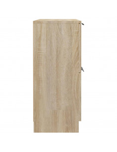 Credenza Rovere Sonoma 60x30x70 cm in Legno Multistrato
