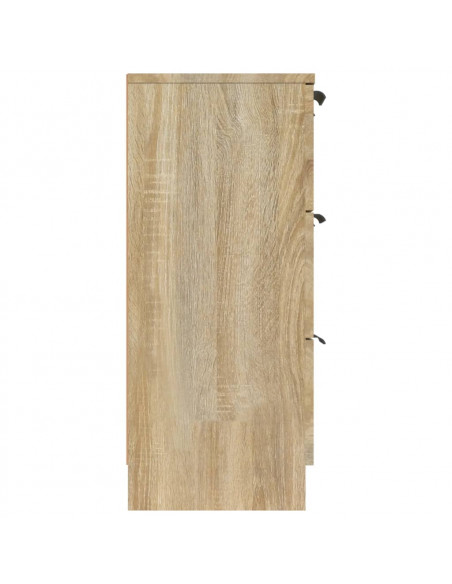 Credenza Rovere Sonoma 60x30x70 cm in Legno Multistrato