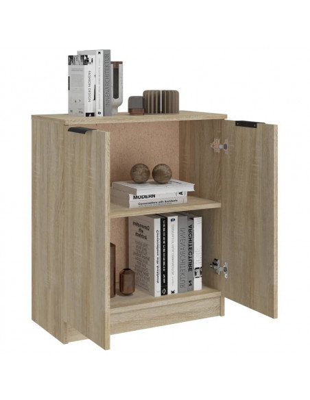 Credenza Rovere Sonoma 60x30x70 cm in Legno Multistrato