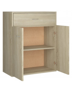 Credenza Rovere Sonoma 60x30x75 cm in Legno Multistrato