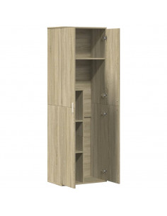 Credenza Rovere Sonoma 60x35x180 cm in Legno Multistrato