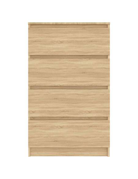 Credenza Rovere Sonoma 60x35x98,5 cm in Legno Multistrato