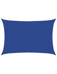 Vela Parasole 160 g/m² Rettangolare Blu 3x5 m in HDPE 2