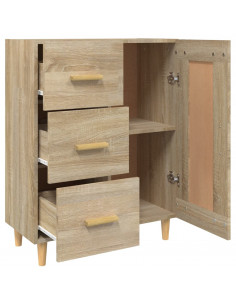 Credenza Rovere Sonoma 69,5x34x90 cm in Legno Multistrato