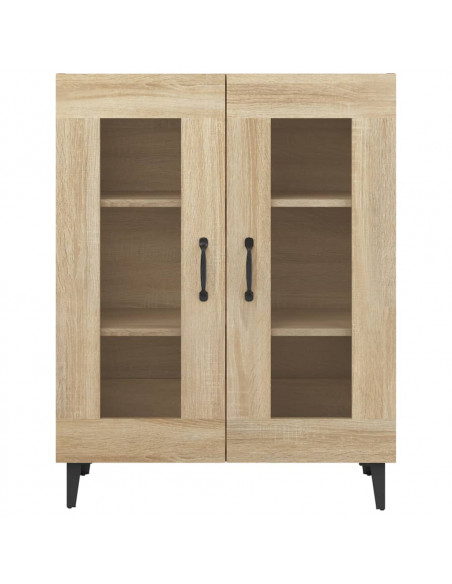 Credenza Rovere Sonoma 69,5x34x90 cm in Legno Multistrato