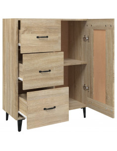 Credenza Rovere Sonoma 69,5x34x90 cm in Legno Multistrato