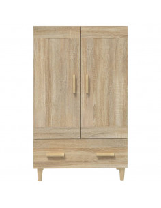 Credenza Rovere Sonoma 70x31x115 cm in Legno Multistrato