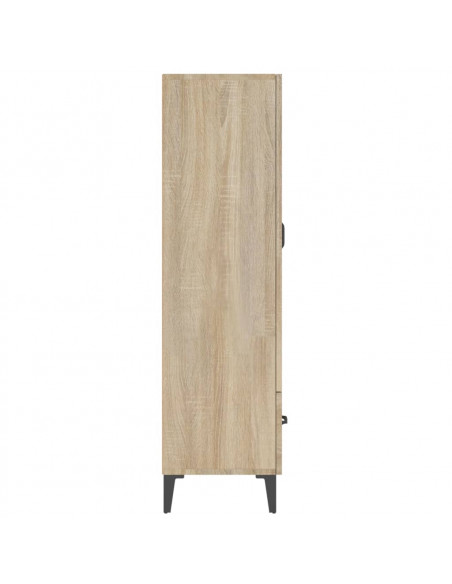 Credenza Rovere Sonoma 70x31x115 cm in Legno Multistrato