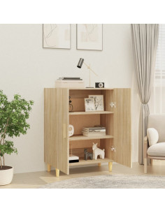 Credenza Rovere Sonoma 70x34x90 cm in Legno Multistrato
