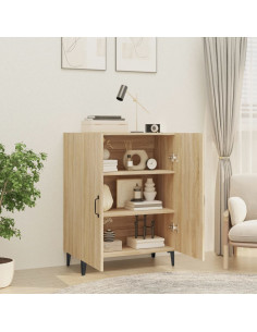 Credenza Rovere Sonoma 70x34x90 cm in Legno Multistrato