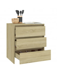 Credenza Rovere Sonoma 70x41x75 cm in Truciolato