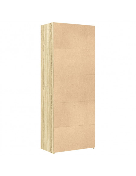 Credenza Rovere Sonoma 70x42,5x185 cm in Legno Multistrato