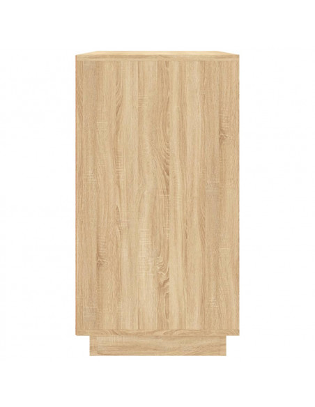 Credenza Rovere Sonoma 80x34x75 cm in Legno Multistrato