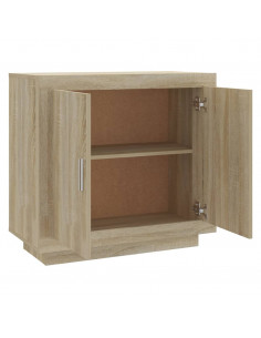 Credenza Rovere Sonoma 80x40x75 cm in Legno Compensato