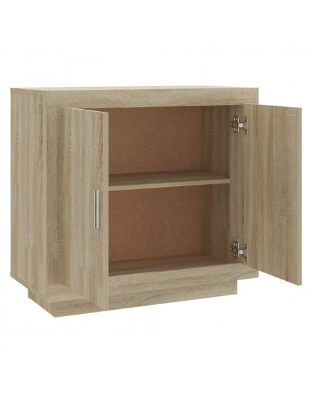 Credenza Rovere Sonoma 80x40x75 cm in Legno Compensato
