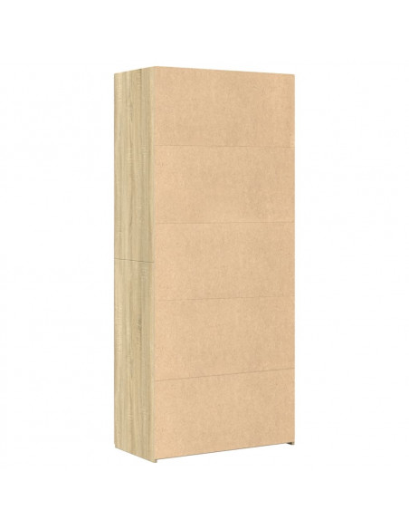 Credenza Rovere Sonoma 80x42,5x185 cm in Legno Multistrato