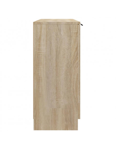 Credenza Rovere Sonoma 90,5x30x70 cm in Legno Multistrato