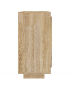 Credenza Rovere Sonoma 92x35x75 cm in Legno Multistrato