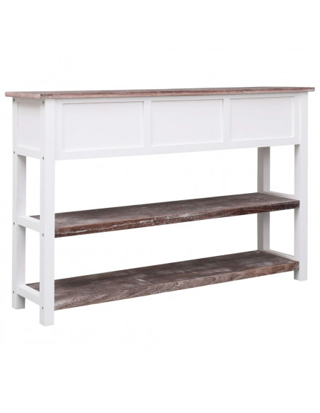 Credenza Stile Antico Marrone 115x30x76 cm in Legno