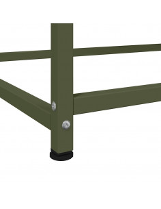 Credenza Verde Oliva 100,5x39x107 cm in Acciaio