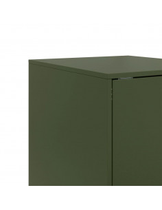 Credenza Verde Oliva 34,5x39x73 cm in Acciaio