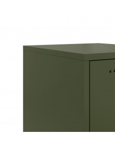 Credenza Verde Oliva 36x39x107 cm in Acciaio