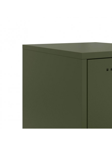 Credenza Verde Oliva 36x39x123 cm in Acciaio