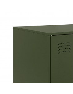 Credenza Verde Oliva 99x39x73 cm in Acciaio