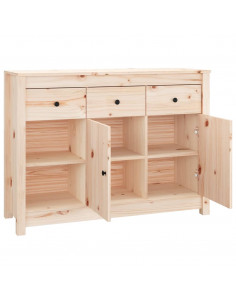 Credenza 100x35x74 cm in Legno Massello di Pino 2