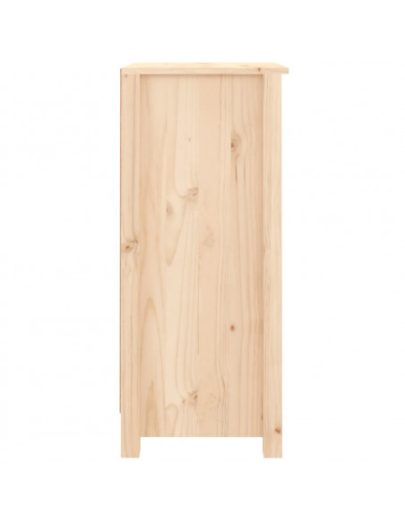 Credenze 2 pz 40x35x80 cm in Legno Massello di Pino
