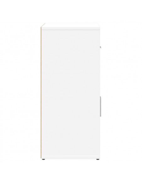 Credenze 2 pz Bianche 60x31x70 cm in Legno Multistrato