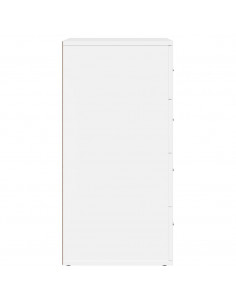 Credenze 2 pz Bianche 60x39x80 cm in Legno Multistrato