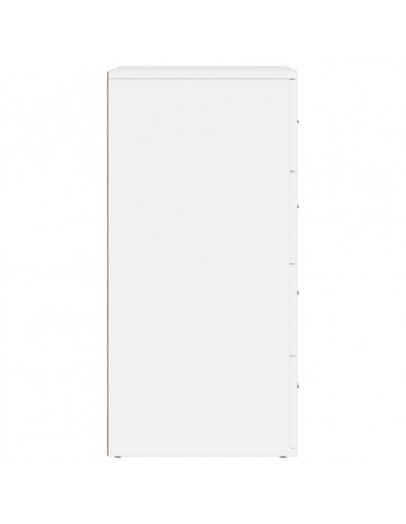 Credenze 2 pz Bianche 60x39x80 cm in Legno Multistrato
