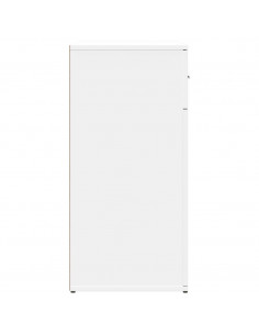 Credenze 2 pz Bianche 79x38x80 cm in Legno Multistrato