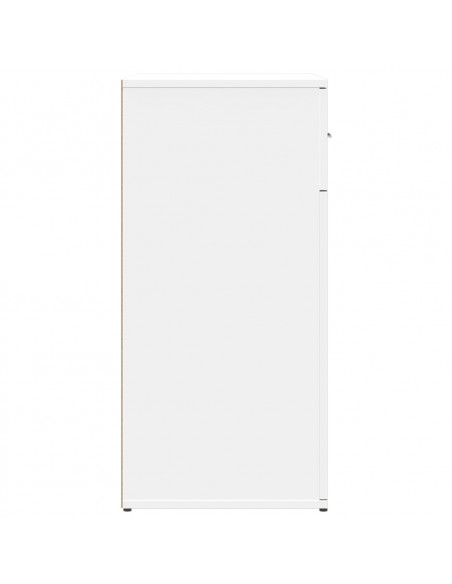 Credenze 2 pz Bianche 79x38x80 cm in Legno Multistrato