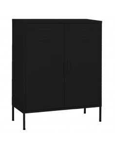 Armadietto Nero 80x35x101,5 cm in Acciaio 2