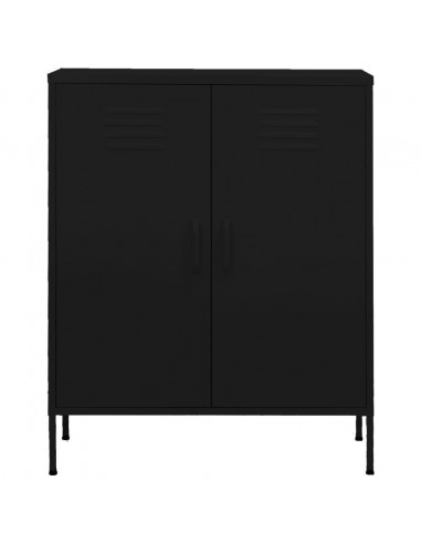 Armadietto Nero 80x35x101,5 cm in Acciaio