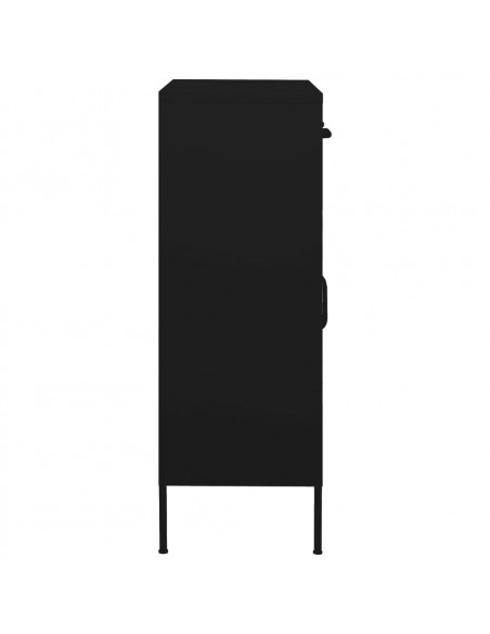 Armadietto Nero 80x35x101,5 cm in Acciaio
