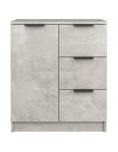 Credenze 2 pz Grigio Cemento 60x30x70 cm in Legno Multistrato