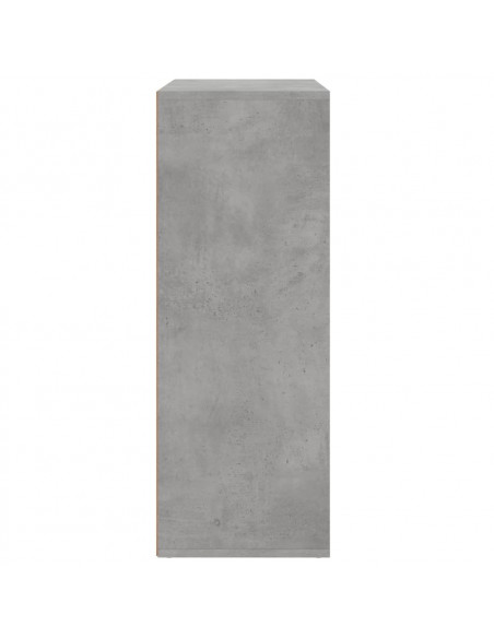 Credenze 2 pz Grigio Cemento 60x31x84 cm in Legno Multistrato