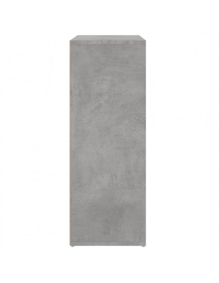 Credenze 2 pz Grigio Cemento 60x31x84 cm in Legno Multistrato
