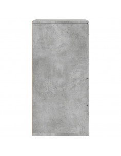 Credenze 2 pz Grigio Cemento 60x39x80 cm in Legno Multistrato
