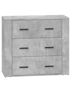 Credenze 2 pz Grigio Cemento in Legno Multistrato