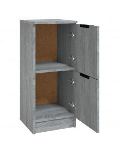 Credenze 2 pz Grigio Sonoma 30x30x70 cm in Legno Multistrato